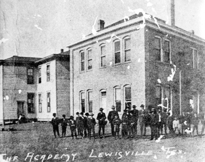 First public school in Lewisville